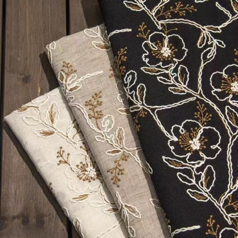 ผ้าลูกไม้ปักลายบนผ้าทูลล์ ผ้าล - Lace Dress บทวิจารณ์และราคา