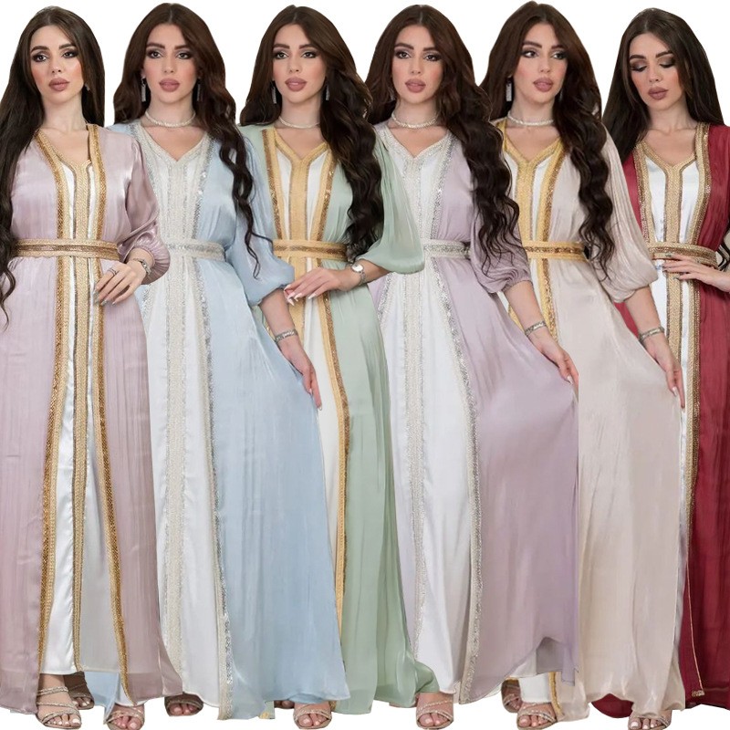 ชุดเดรสเลื่อมสีลาเวนเดอร์ คอวี - Formal Dress บทวิจารณ์และราคา